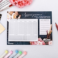 Планер на магнитах "Лучший учитель", 15 х 20 см (размер части для заполнения 10 х 13 см)