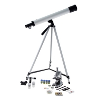 Набор "Юный натуралист супер": телескоп настольный, съемные линзы 20х-30х-40х, микроскоп