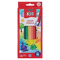 Карандаши 12 цветов Beifa "Яркий мир", на маслянной основе