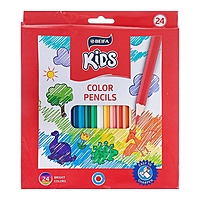 Карандаши 24 цвета Beifa "Яркий мир", на маслянной основе