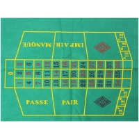 Игра 5 Game Set, набор: рулетка + колода карт, 2 шарика, 4 кубика, 100 фишек с/н, сукно