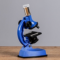 Микроскоп "Юный натуралист Pro" 600х, 4 стекла, баночка, пинцет, лопатка, пленка