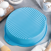 Форма для выпечки "Круг" с ручками 28,5х25х6 см, цвета МИКС