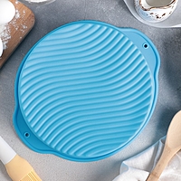 Форма для выпечки "Круг" с ручками 28,5х25х6 см, цвета МИКС