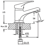 Смеситель для раковины Haiba HB1013 хром