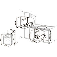Духовой шкаф Gefest ДГЭ 601-01 К, газовый, 52 л, коричневый
