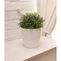 Кашпо 1,2 л "Грация", цвет белый