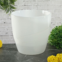 Кашпо 1,2 л "Грация", прозрачное