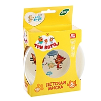 Детская миска ТРИ КОТА "Космическое путешествие", 430мл