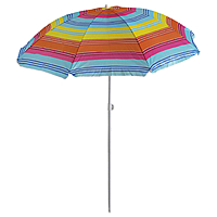 Зонт пляжный "Модерн" с серебряным покрытием, d=160 cм, h=170 см, МИКС