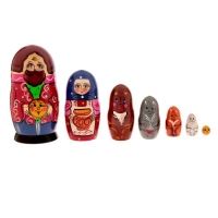 Матрёшка "Колобок" 7 в 1