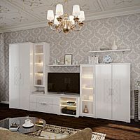 Шкаф 2-х дверный Тиффани, 510х801х2056, Белый