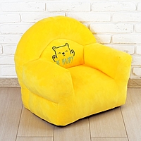 Кресло «Мишка» мягкая игрушка, цвет жёлтый
