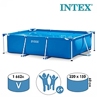 Бассейн каркасный Frame Set 220х150х60см 28270 INTEX