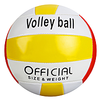 Мяч волейбольный, PVC, 2 подслоя, машинная сшивка, размер 5, цвета микс