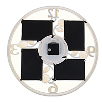 Часы настенные "Цветочки", d=45 см, белые + 4 фоторамки 10 × 15 см