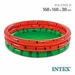 Бассейн надувной Арбуз 168х38см от 2 лет 58448 INTEX