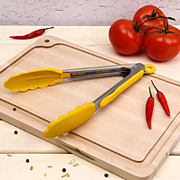 Щипцы "Лист" 25х3,5 см цвета МИКС