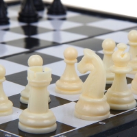 Шахматы настольные, поле 31 × 31 см, чёрно-белое, в коробке