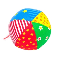 Мягкая погремушка "Мяч Радуга", цвета МИКС