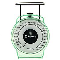 Весы кухонные Sakura SA-6018GR, 1 кг, механические, зеленые