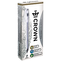 Ручка гелевая Metallic Crown HJR-500GSM, чернила серебро, узел 0.7 мм