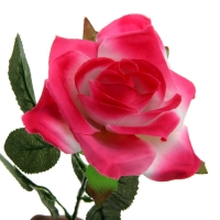 Цветок искусственный "Ярко-розовая роза"