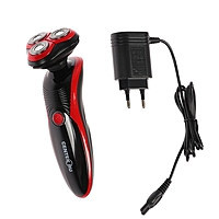 Бритва Centek CT-2168, 3 плавающие головки, двойные лезвия, красная