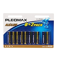 Батарейка Алкалиновая  Samsung Pleomax, ААА, LR03-10BL, блистер, 10 шт.