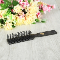 Расчёска массажная, вентилируемая, прямоугольная, цвет чёрный