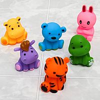 Игрушка для игры в ванне «Зверята», с пищалкой, виды МИКС