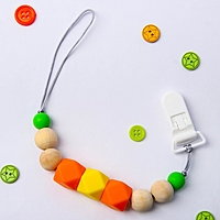 Держатель для пустышки «Краски лета», силиконовый