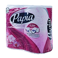 Туалетная бумага Papia «Таинственный сад», 3 слоя, 4 рулона