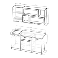 Кухонный гарнитур Симона стандарт  1600