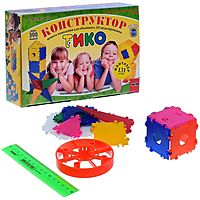 Конструктор ТИКО «Фантазёр», 131 деталь, 4 колеса