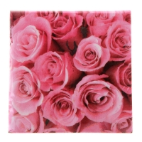 Салфетки бумажные "Розы", 33 × 33 см, набор 20 шт., цвет розовый