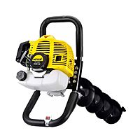 Мотобур HUTER GGD-52, 2Т, 1400 Вт, 1.9 л.с., 8700 об/мин, бур до 300 мм, d=20 мм, БЕЗ ШНЕКА   423789