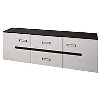 Тумба под ТВ «Вегас», МДФ, цвет венге, белый глянец