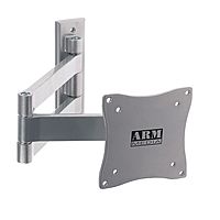 Кронштейн Arm Media LCD-7101, для ТВ, наклонно-поворотный,10"-26",50-370 мм от стены,серебр