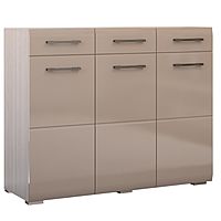 Комод «Ненси», МДФ, цвет ясень, капучино глянец