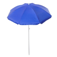 Зонт пляжный "Классика" с серебряным покрытием, d=160 cм, h=170 см, МИКС