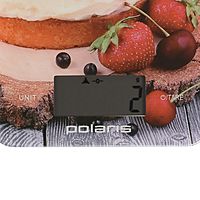 Весы кухонные Polaris PKS 0742DG, электронные, до 7 кг, рисунок " Торт"
