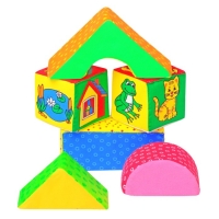 Развивающая игрушка - кубики "Домики"