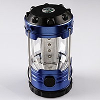 Переносной фонарь «Зодиак» с компасом, 8 диодов, синий металлик