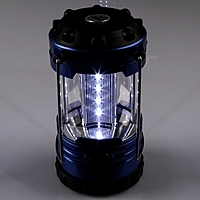 Переносной фонарь «Зодиак» с компасом, 8 диодов, синий металлик