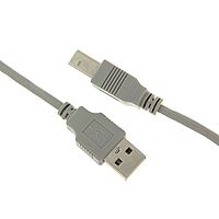 Кабель интерфейсный Gembird CC-USB2-AMBM-10, USB2.0, A(m)-B(m), до 480 Мб/с, 3 м, серый