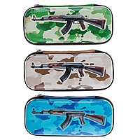 Пенал школьный на молнии МИКС Ружье