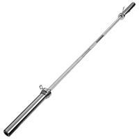 Гриф олимпийский тренировочный с замками, вес 15 кг, 220 см, d=50 мм, до 300 кг