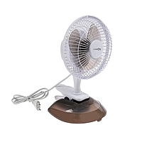 Вентилятор LuazON LOF-04, настольный, 15 Вт, 15 см, 2 режима, бело-голубой