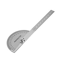 Угломер с линейкой TUNDRA, нержавеющая сталь, гравировка, 100 мм